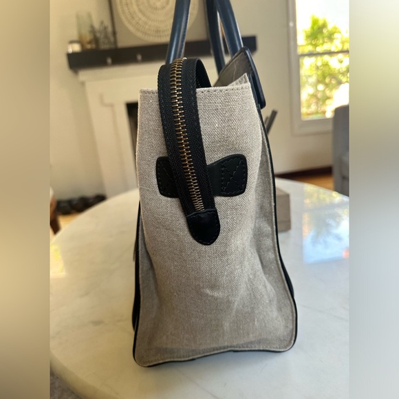 SALE Celine Luggage in good condition canvas calfin tri color. - Picture 7 of 14